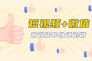 (1648期)短视频+微信 高效拓客快速追销,科学养号获取百万播放量轻松变现(无水印)