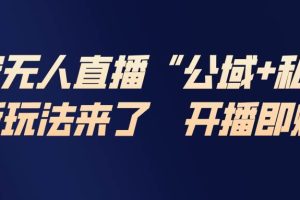（17098期）淘宝无人直播最新玩法，包含私域和公域两种玩法