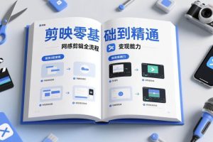 (17473期)剪映零基础也能快速上手,从入门到精通掌握网感剪辑全流程,掌握能直接变现的剪辑能力