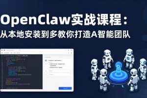 （17883期）OpenClaw实战课程：从本地安装到多Agent协同，手把手教你打造AI智能团队
