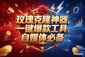 （18190期）玫瑰克隆，一键爆款工具，ai智能体，自媒体神器，50多个功能的教程
